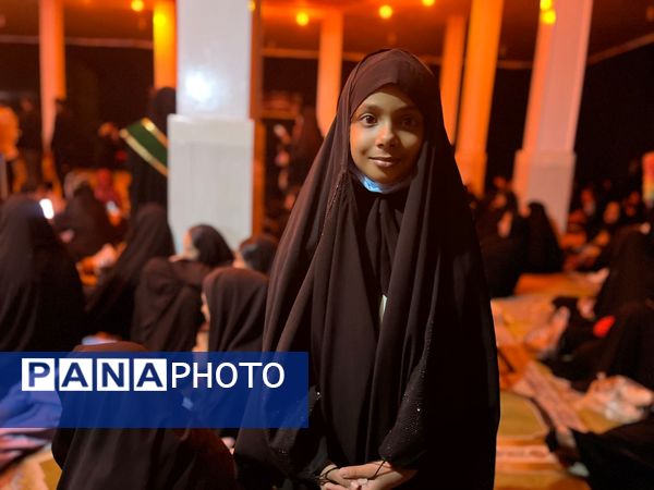 مراسم شب سوم سوگواری حضرت فاطمه(س) در تپه شهدای گمنام کهنوج