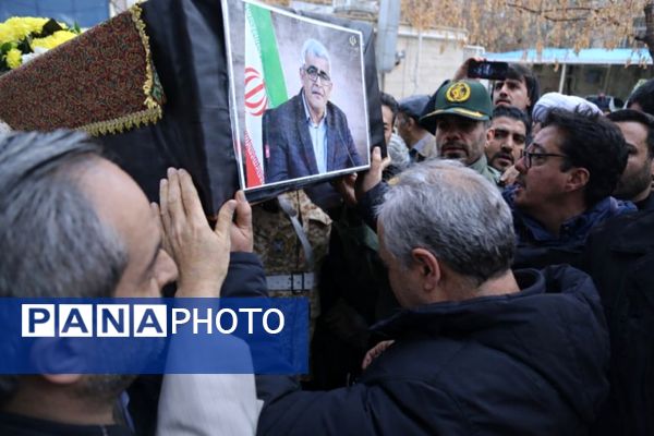 مراسم وداع با فرماندار فقید مراغه