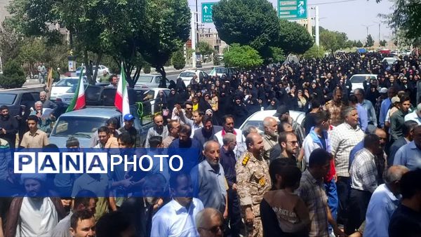  راهپیمایی مردم شهرستان اشتهارد علیه رژیم صهیونیستی 