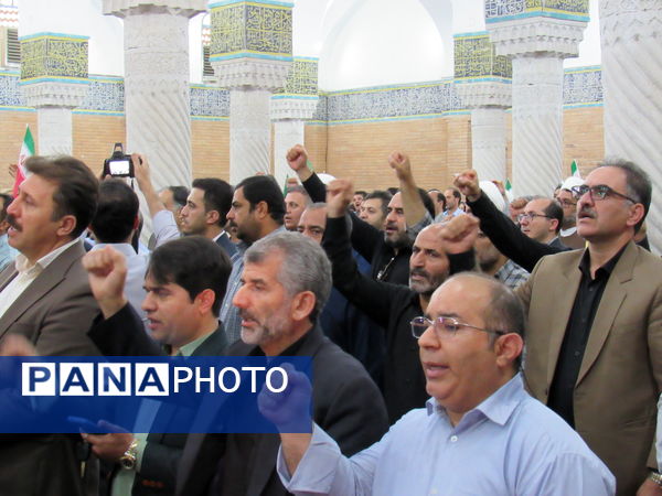 مراسم گرامیداشت شهدای اقتدار ایران اسلامی با حضور پرشور مردم و مسئولان در سنندج