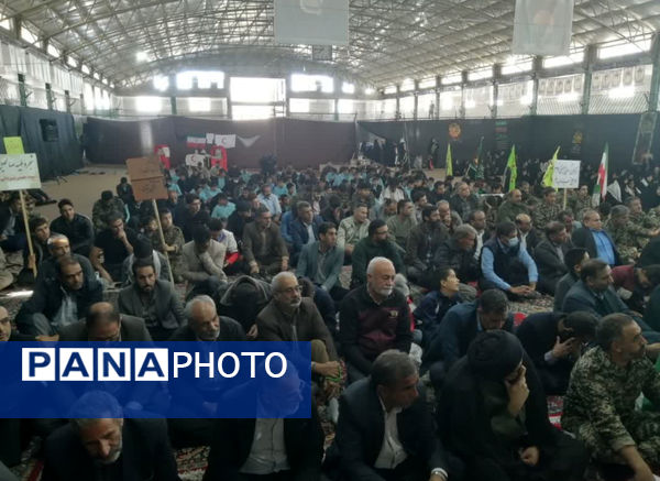 حضور پرشور دانش‌آموزان مدارس خاتم در رزمایش اقتدار بسیجیان