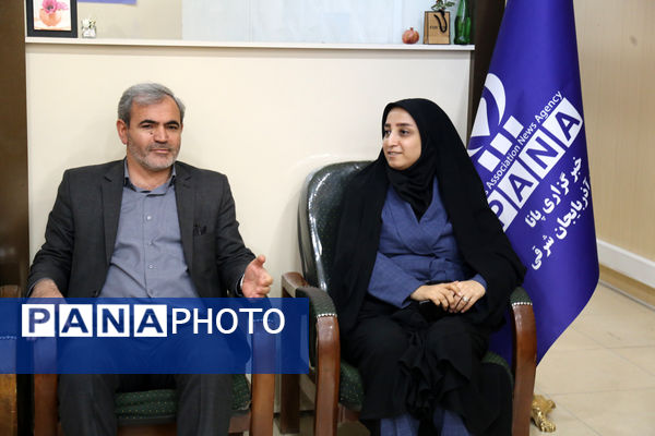 حضور مدیرکل آموزش و پرورش آذربایجان شرقی در خبرگزاری پانا به‌مناسبت سالروز تاسیس این رسانه