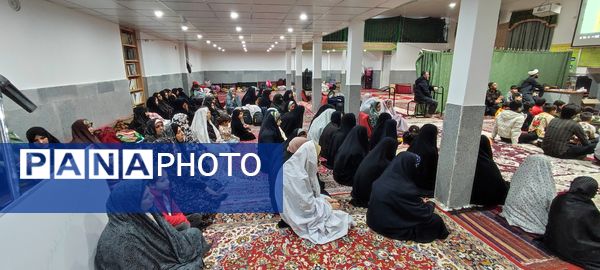 حضور ۷٠ دانش‌آموز  معتکف در مسجد امام رضا(ع)، رضا آباد شرقی شیروان