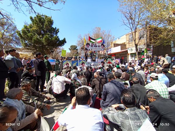 حضور پرشکوه مردم باخرز در راهپیمایی روز قدس