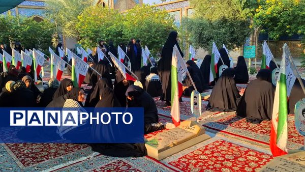 حس و حال دختران دانش‌آموز قم در اردوی راهیان نور