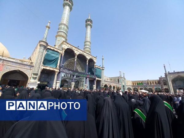 دسته عزاداری بانوان قم در سالروز شهادت امام رضا(ع)