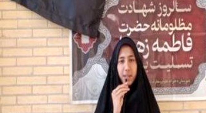 مراسم سوگواری حضرت فاطمه در دبیرستان دخترانه صدرا مهریز یزد