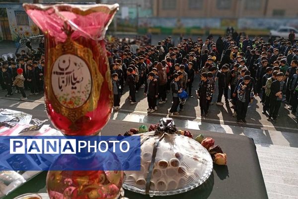 پیوند دل‌های دانش‌آموزان شهرقدس در سوگ حضرت زهرا(س)