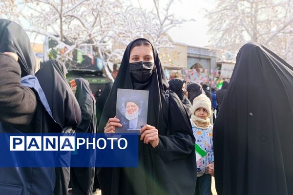 برگزاری راهپیمایی ۲۲ بهمن ماه در شهرستان نیشابور 