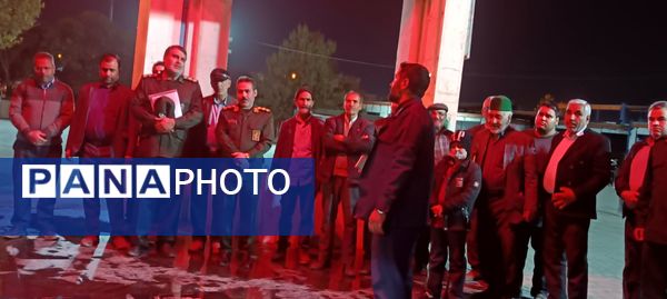 غبار روبی مقبره شهدای گمنام نیشابور