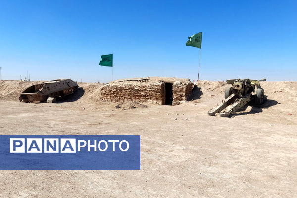 قدمگذاشتن دانشآموزان رباطکریم بر خاک مقدس شلمچه