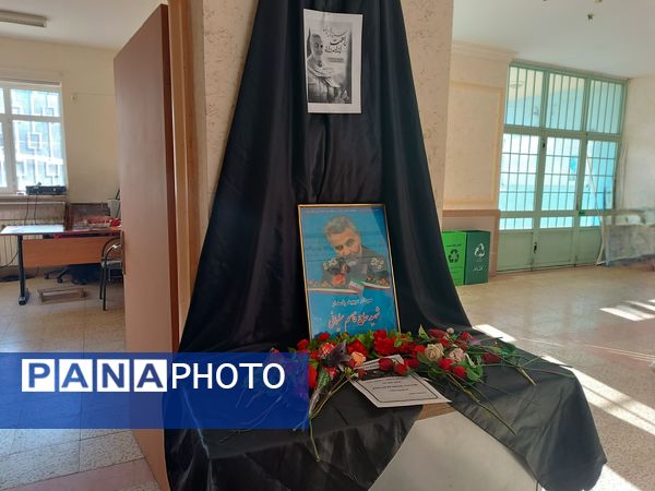سالگرد شهادت سردار سلیمانی در دبیرستان دخترانه نور اردبیل