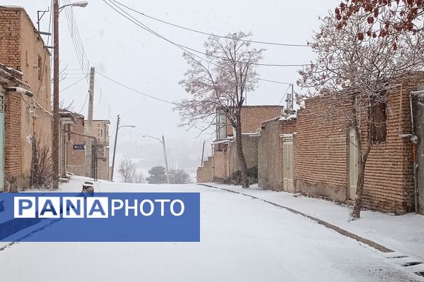 برف زمستانی در شهرستان بن 