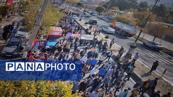 راهپیمایی 13 آبان  و روز دانش‌آموز در اشتهارد