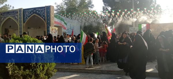 مراسم یادواره شهدای نیشابور درجوار آرامگاه فضل بن شاذان