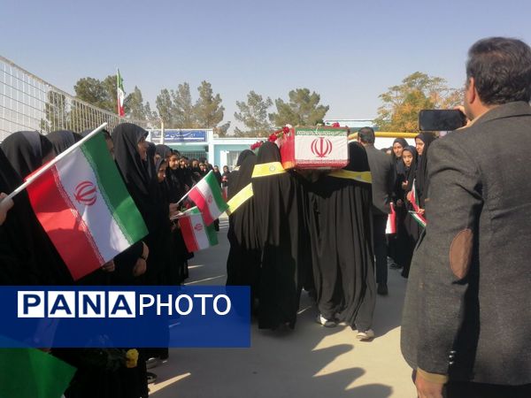 تشییع باشکوه شهید گمنام درسطح مدارس مه ولات