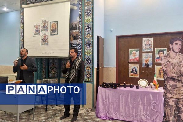 گرامیداشت ایام فاطمیه و هفته بسیج در مدرسه شهید همت؛ ادای احترام به فرهنگ ایثار و معلم شهید احمدرضا کمانی 