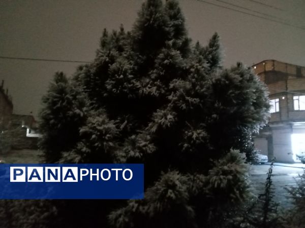 گذری بر دقایق اول بارش برف پاییزی در نیشابور 