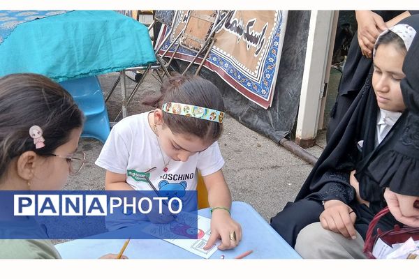 برپایی موکب "عشاق الحسین(ع) " سازمان دانش‌آموزی شهرستانهای تهران در مسیر زائران اربعین