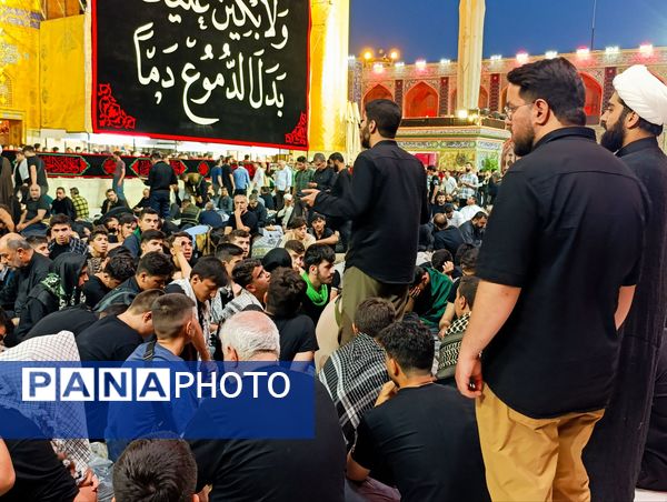 مراسم وداع کاروان فرستادگان امام رضا علیه السلام در نجف