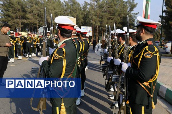 آیین استقبال از پیکرهای مطهر شهدای گمنام در بهشت معصومه(س)