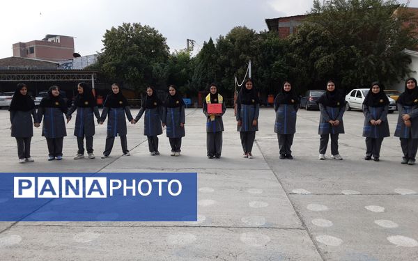 مانور آتش نشانی در دبیرستان فرزانگان قائمشهر