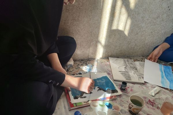 کلاس هنر با استعدادهای درخشان دانش‌آموزان