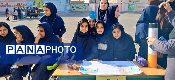 ایستگاه سبز طبیعت در مدرسه شهید رزمی خلیل آباد