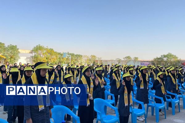 بزرگداشت هفته فراجا در مدارس دخترانه مهران، ملوک زندی و خاتم‌الانبیاء