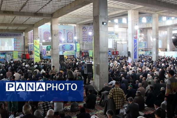 نماز عبادی سیاسی جمعه در هفته بسیج مستضعفین در نیشابور 