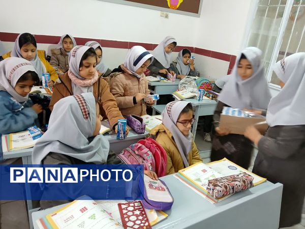 آغاز توزیع شیر در دبستان شهید نجفی فدافن