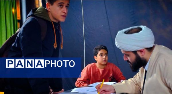 مراسم اعتکاف دانش‌آموزی در اولین روز اعتکاف در ساوجبلاغ