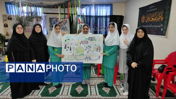 مراسم شهادت حضرت زهرا(س) و یادواره شهدا در دبستان شهیدان حجازی گلوگاه 