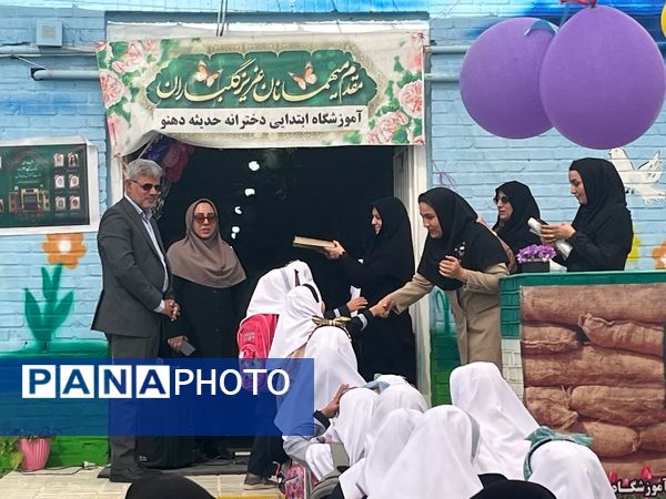 شکوفه‌های بهاری، میهمان مدرسه حدیثه دهنو شدند