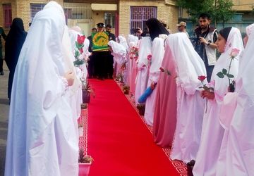 پرچم حرم مطهر رضوی در کنگاور