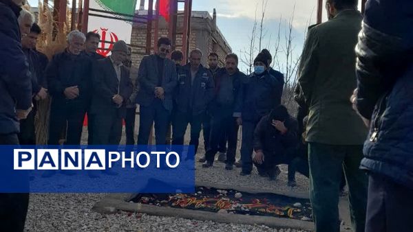مراسم بزرگداشت سومین روز تدفین شهید گمنام در شهر قاضی