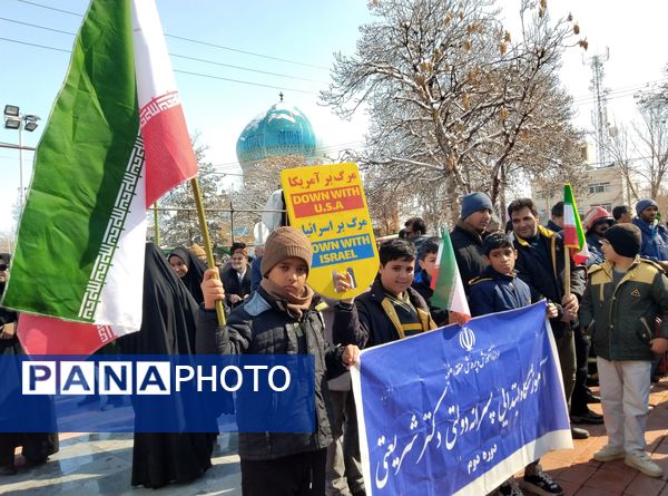 حماسه‌آفرینی دیگر از مردم منطقه رضویه در راهپیمایی 22بهمن