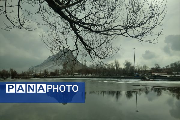 برف زمستانی در شهرستان بن 