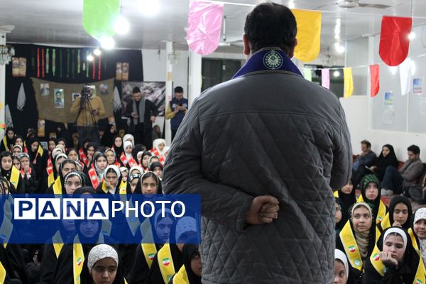 حضور قائم‌مقام سازمان دانش آموزی کشور در جمع پیشتازان معتکف گرمه 