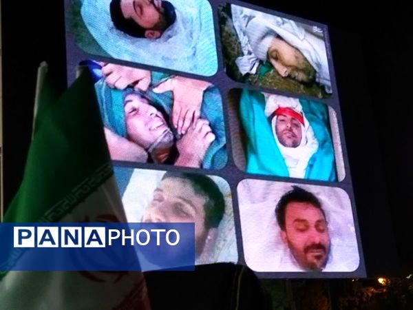 آیین بزرگداشت شهدای دفاع مقدس در مسیر«اتحاد مقدس»