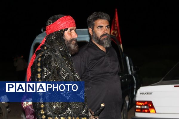 تئاتر دلدادگی در سلسله الذهب نیشابور در شب تاسوعای حسینی 