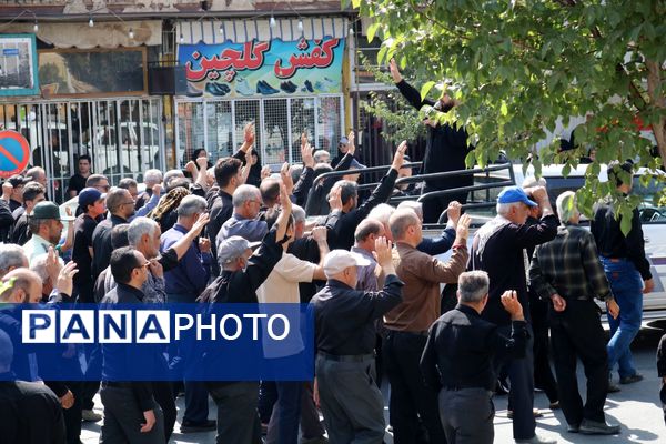پیاده‌روی جاماندگان اربعین در شهرستان لنجان 