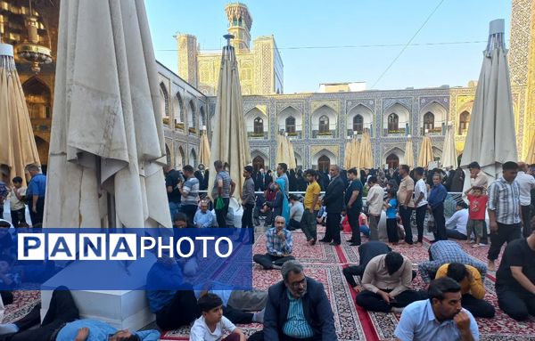سیل عظیم زائران و مجاوران حرم امام رضا (ع) در روز آغاز امامت حضرت مهدی (عج)