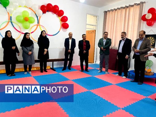 افتتاحیه کلاس درس تربیت‌بدنی در مدرسه قرآنی آیت الله غفاری شهرستان خاتم 