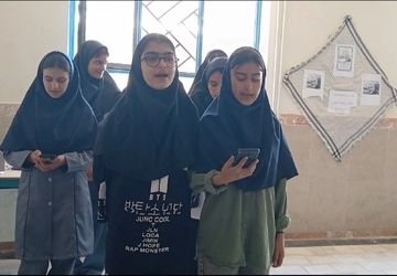 مانور بازگشایی مدارس روستای داربلوط همزمان با سراسر استان لرستان