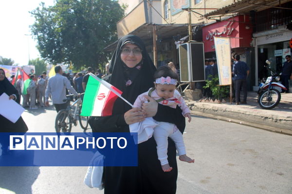 راهپیمایی 13 آبان در بوشهر