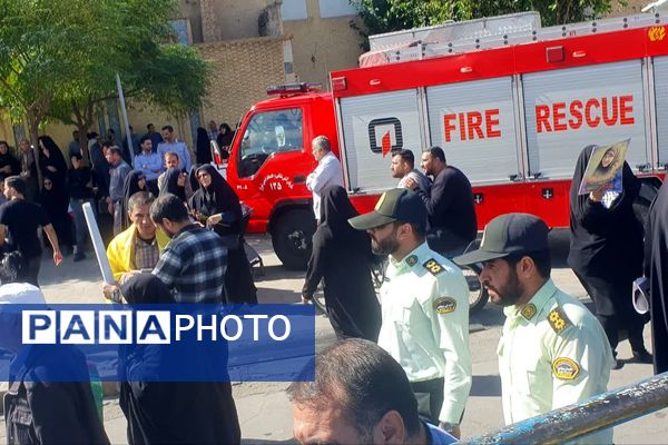 تشییع پیکر شهیده معصومه کرباسی