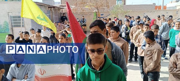 مراسم گرامیداشت شهید مقاومت در دبیرستان‌های پسرانه شهرستان خلیل‌آباد