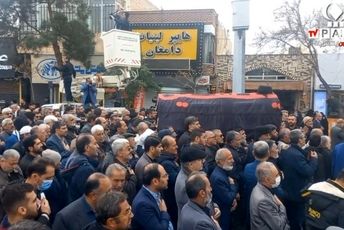 مراسم تشییع پیکر آیت‌الله سیدمحمد شاهچراغی(ره) در دامغان