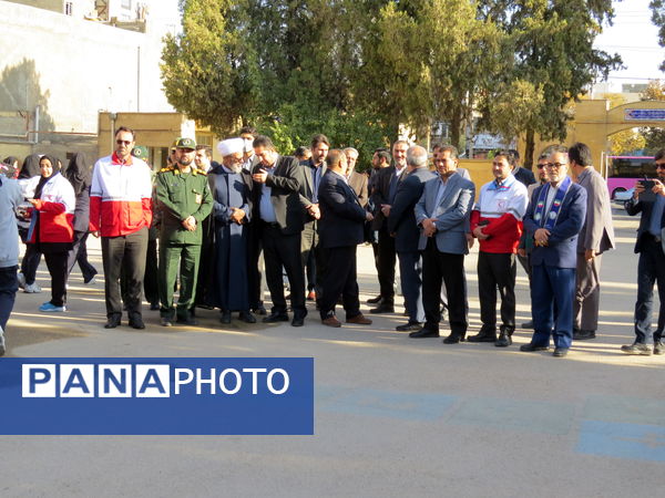 رزمایش دانش‌آموزی پدافند غیرعامل در شهرستان بجنورد 